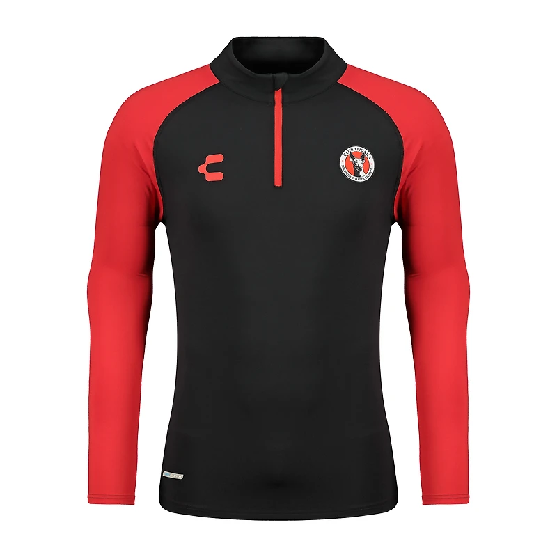 Men's Charly  Black Club Tijuana 2024/25 Quarter-Zip Pullover Top