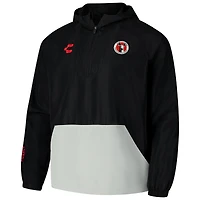 Men's Charly  Black Club Tijuana 2024/25 Raglan Quarter-Zip Windbreaker