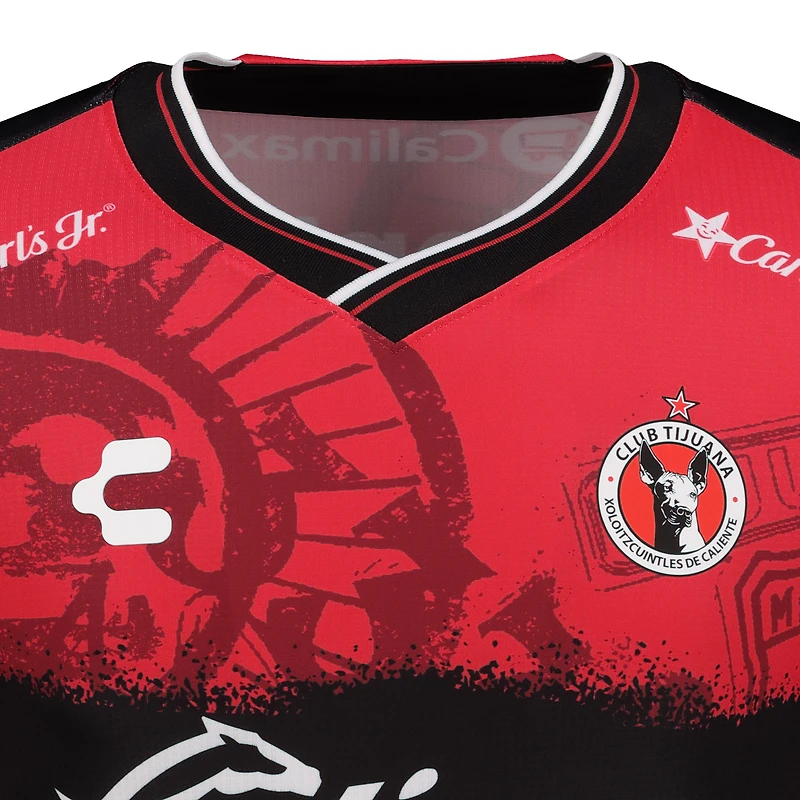 Maillot authentique domicile Charly Red Club Tijuana 2025/26 pour homme