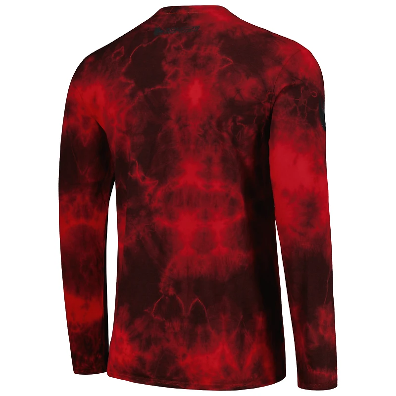 T-shirt à manches longues tie-dye Charly Red Club Tijuana pour hommes