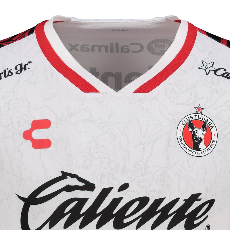Men's Charly  White Club Tijuana 2025/26 Away Authentic Jersey