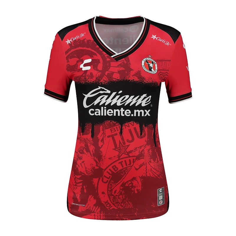 Maillot domicile authentique Charly Red Club Tijuana 2025/26 pour femme