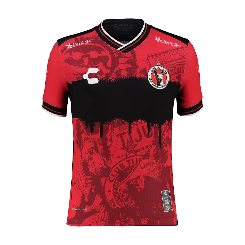 Youth Charly Red Club Tijuana 2025/26 Home Authentic Jersey