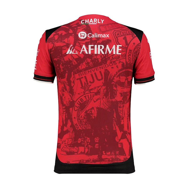 Youth Charly Red Club Tijuana 2025/26 Home Authentic Jersey