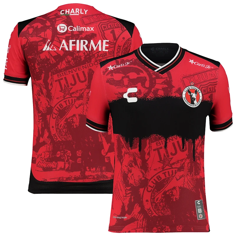 Youth Charly Red Club Tijuana 2025/26 Home Authentic Jersey