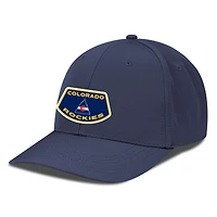 Casquette Rise Skylight Flex bleu marine pour homme des Colorado Rockies de Levelwear