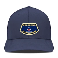 Casquette Rise Skylight Flex bleu marine pour homme des Colorado Rockies de Levelwear