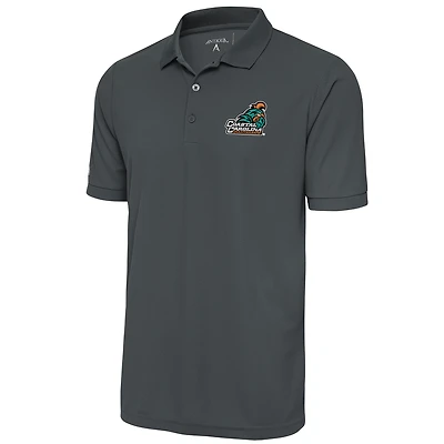 Polo piqué Legacy pour homme, coupe grande et taille, couleur étain, des Coastal Carolina Chanticleers d'Antigua