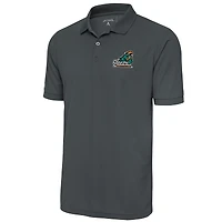 Polo piqué Legacy pour homme, coupe grande et taille, couleur étain, des Coastal Carolina Chanticleers d'Antigua