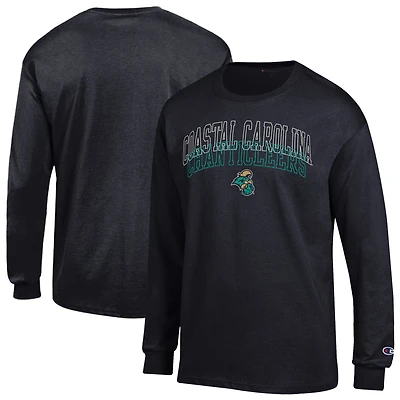T-shirt à manches longues Champion Black Coastal Carolina Chanticleers pour hommes