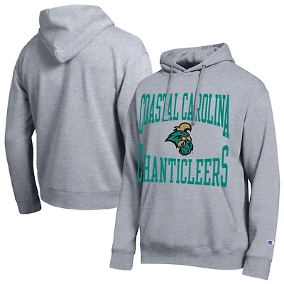 Men's Champion Heather Gray Coastal Carolina Chanticleers Team Hoodie