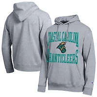 Men's Champion  Heather Gray Coastal Carolina Chanticleers Team Hoodie