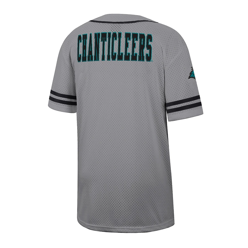 Maillot de baseball Free Spirited pour homme Colosseum Gray Coastal Carolina Chanticleers