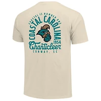 T-shirt crème pour homme avec motif mascotte des Coastal Carolina Chanticleers