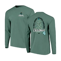 Men's Image One Light Green Coastal Carolina Chanticleers Holiday Long Sleeve T-Shirt