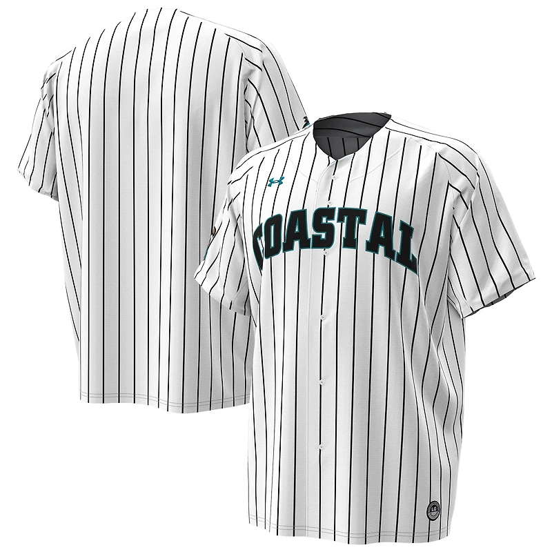 Maillot de baseball réplique Under Armour blanc Coastal Carolina Chanticleers pour homme