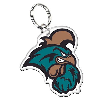 Porte-clés WinCraft Coastal Carolina Chanticleers en acrylique de qualité supérieure