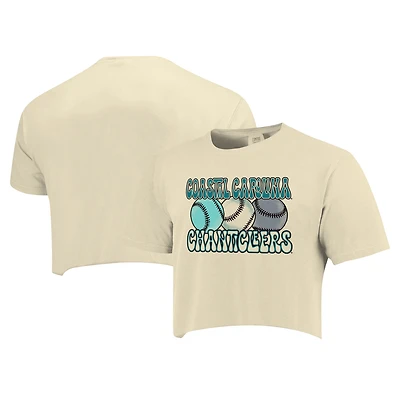 T-shirt court de baseball Comfort Colors pour femme des Chanticleers la Caroline du Nord