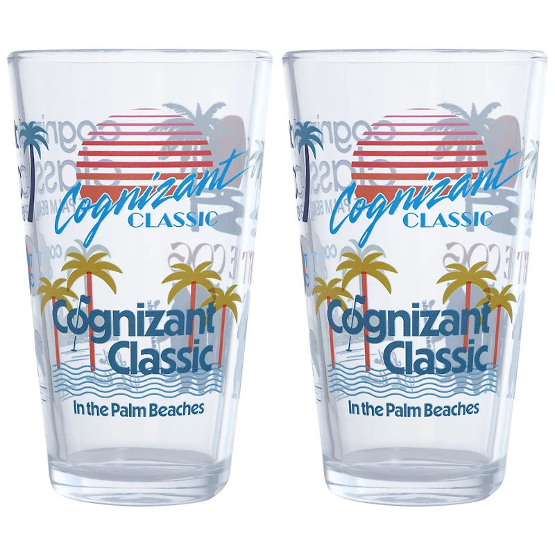 2025 Cognizant Classic Scatter Print 16oz. Pint Glass Two Pack