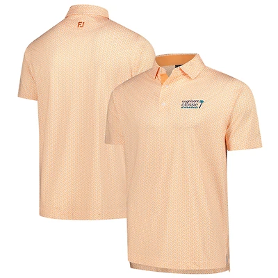 Men's FootJoy  Orange Cognizant Classic ProDry Citrus Print Polo