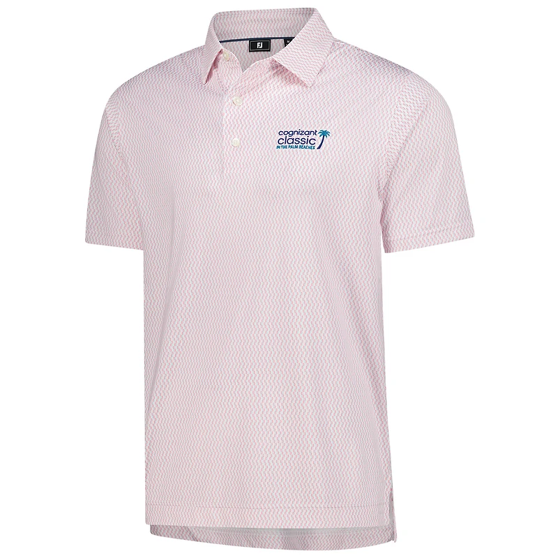 Men's FootJoy  Pink 2025 Cognizant Classic ProDry Wiggle Print Lisle Polo