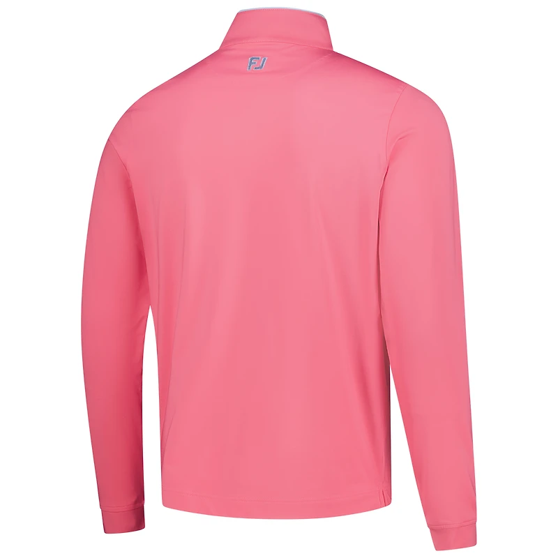 Pull léger à glissière quart de tour FootJoy Pink Cognizant Classic ProDry pour homme