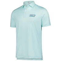 Men's Peter Millar  Aqua Cognizant Classic Circle Geo Performance Jersey Polo