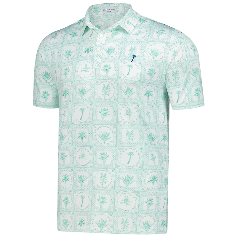 Men's Smith & Quinn  Green 2025 Cognizant Classic Mosaic Tile Smitty Polo