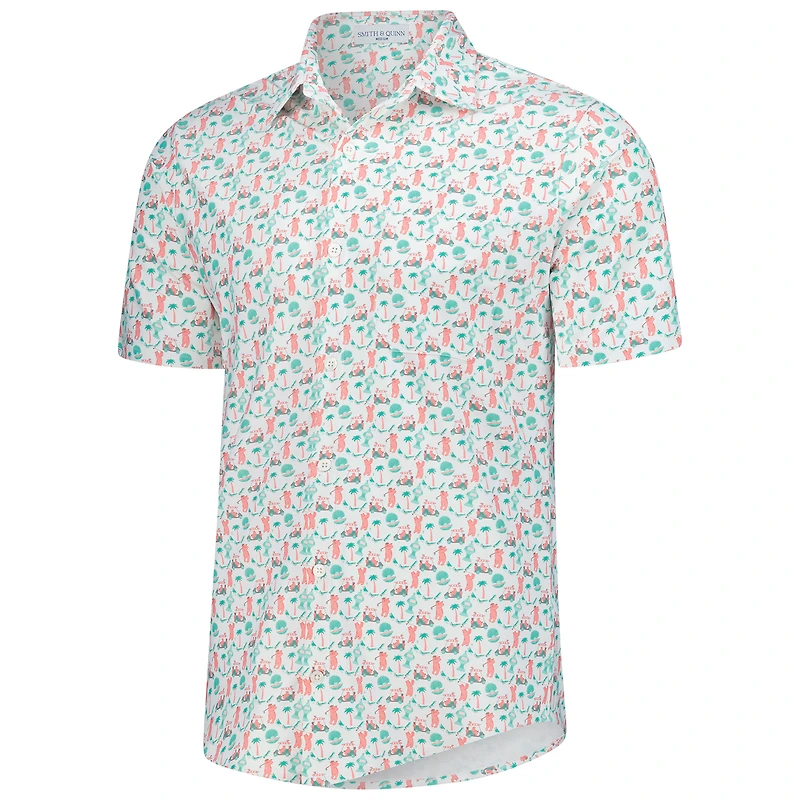 Haut boutonné classique Bear Trap Boatyard 2025 Cognizant pour homme de Smith & Quinn, blanc