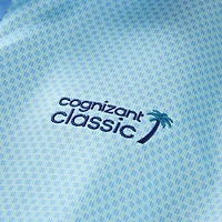 Men's FootJoy  Blue Cognizant Classic Texture Check ProDry Polo