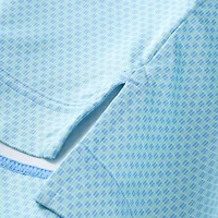 Men's FootJoy  Blue Cognizant Classic Texture Check ProDry Polo