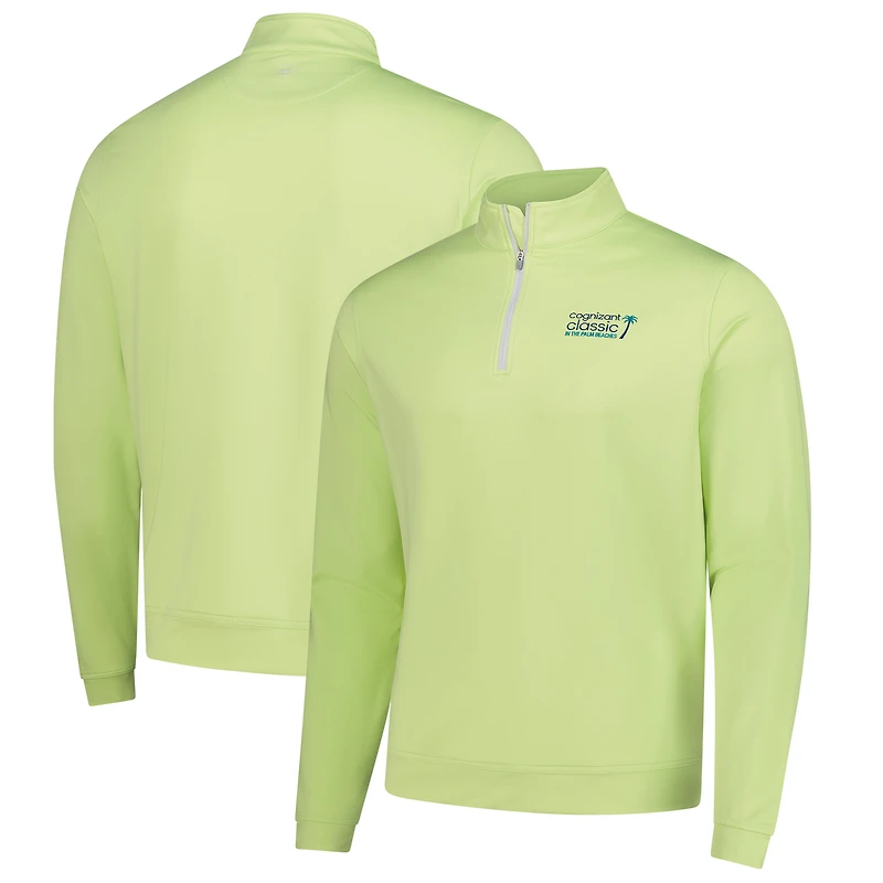 Haut à col zippé Peter Millar vert Cognizant Classic Perth Mélange Performance pour homme