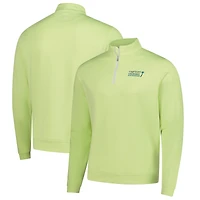 Haut à col zippé Peter Millar vert Cognizant Classic Perth Mélange Performance pour homme