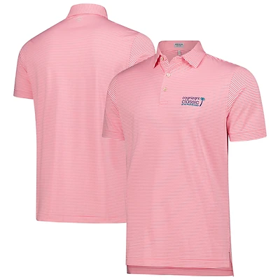 Polo de performance Peter Millar rose/blanc Cognizant Classic Hales pour homme