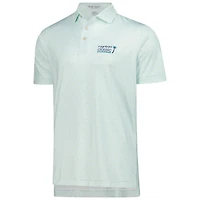 Polo de performance Peter Millar Cognizant Classic The Bees Knees blanc/vert pour homme