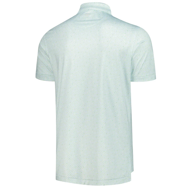 Polo de performance Peter Millar Cognizant Classic The Bees Knees blanc/vert pour homme