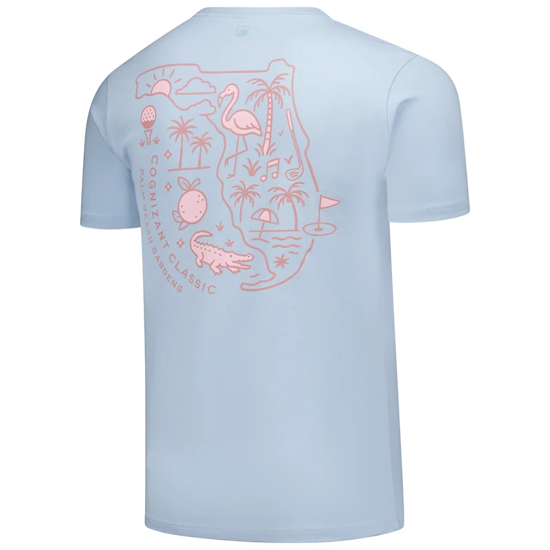 T-shirt unisexe Flomotion bleu clair Cognizant Classic State