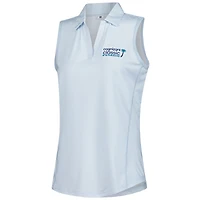 Women's FootJoy  Light Blue Cognizant Classic Stripe Sleeveless Polo