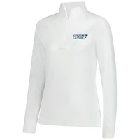 Women's Peter Millar  White Cognizant Classic Raglan Perth Quarter-Zip Top