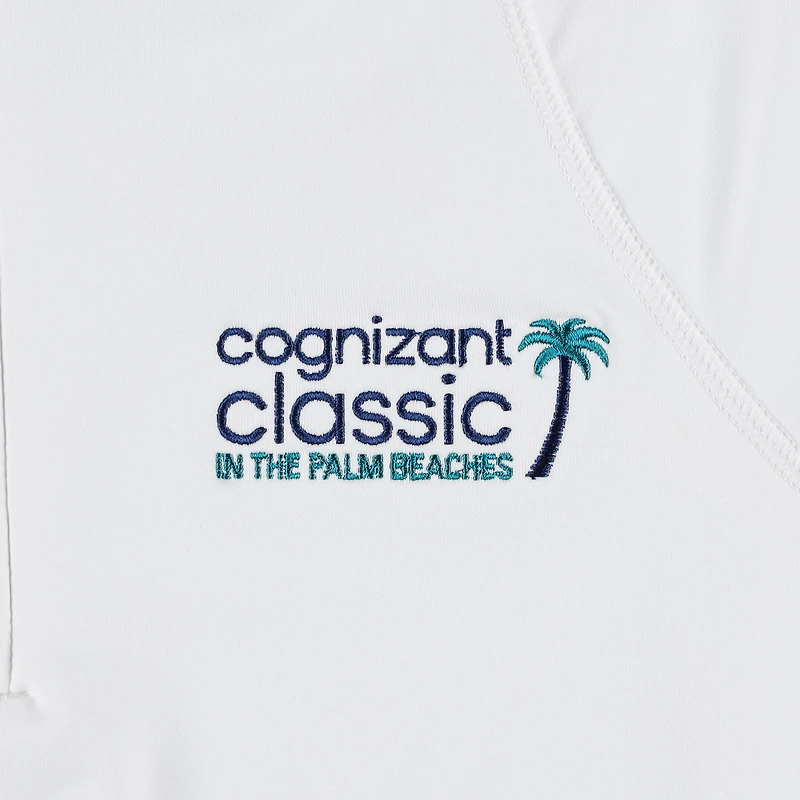 Women's Peter Millar  White Cognizant Classic Raglan Perth Quarter-Zip Top