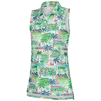 Polo sans manches à imprimé classique Alice Cognizant vert pour femme de Smith & Quinn
