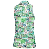 Polo sans manches à imprimé classique Alice Cognizant vert pour femme de Smith & Quinn