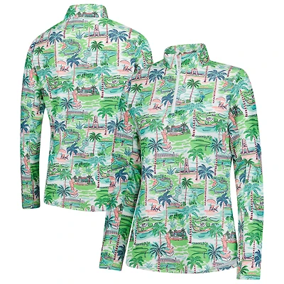 Women's Smith & Quinn  Green Cognizant Classic Signature Print Ava Quarter-Zip Pullover