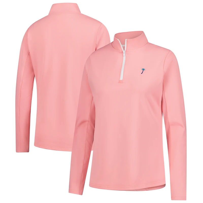 Women's Smith & Quinn Pink Cognizant Classic Ava Quarter-Zip Pullover