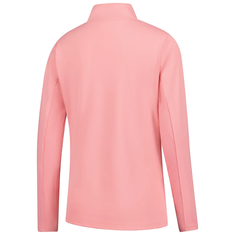 Pull à col zippé 1/4 rose Cognizant Classic Ava pour femme de Smith & Quinn