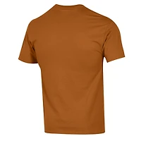 Men's Champion Texas Orange Longhorns vs. Oklahoma Sooners Red River Rivalry Big Tex Battle For The Golden Hat T-Shirt