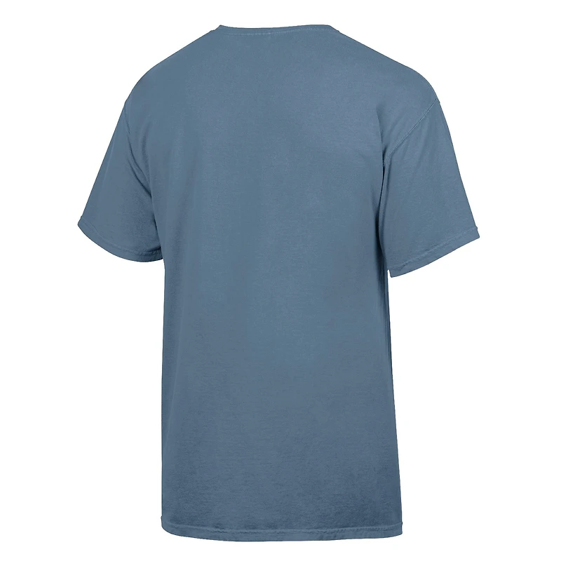 T-shirt bleu ComfortWash pour homme, rivalité entre les Texas Longhorns et Oklahoma Sooners, bataille le Golden Hat