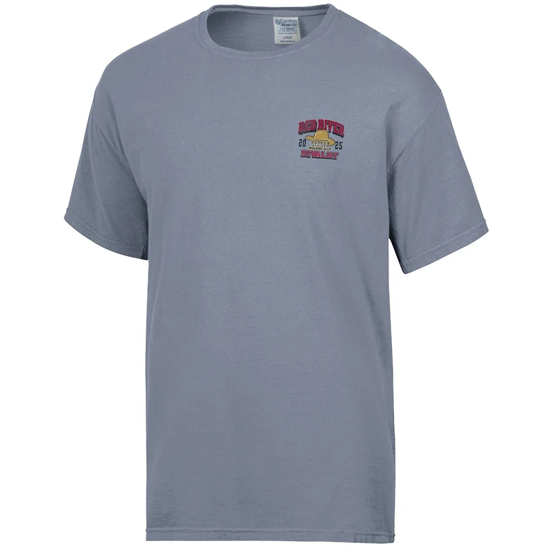 T-shirt gris ComfortWash pour homme, rivalité entre les Texas Longhorns et Oklahoma Sooners, Big Tex Match Up, Red River