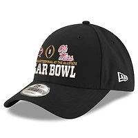 Unisex New Era Black Ole Miss Rebels vs. Georgia Bulldogs College Football Playoff 2026 Sugar Bowl 9FORTY Adjustable Hat