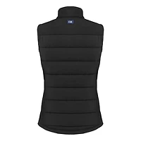 Gilet zippé entièrement recyclé en softshell hybride écologique Evoke pour femme, noir, Cutter & Buck Pac-12 Gear